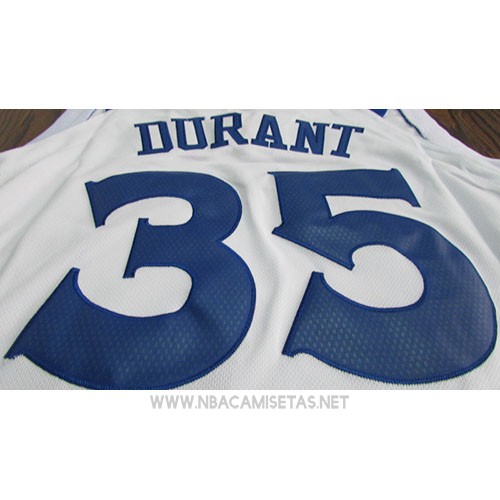Camiseta Nino Golden State Warriors Kevin Durant NO 35 2017-18 Blanco